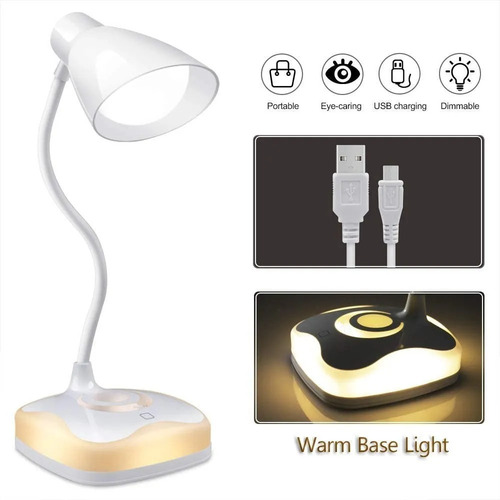 Imagen 2 de 8 de Lámparas De Mesa Led Lámpara Escritorio Táctil Usb Lectura