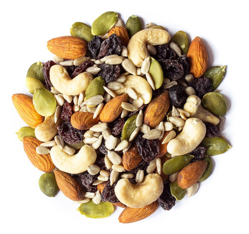 Mezcla Orgánica De Semillas Crudas, Nueces Y Pasas, 1 Libra:
