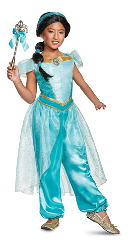 Disfraz De Jazmin De Lujo Aladdin Para Niños Pequeños