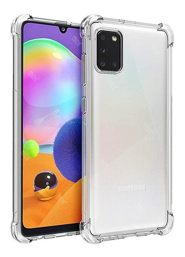 Kit Capa Anti Impacto Samsung Galaxy A31 + Pelicula Vidro