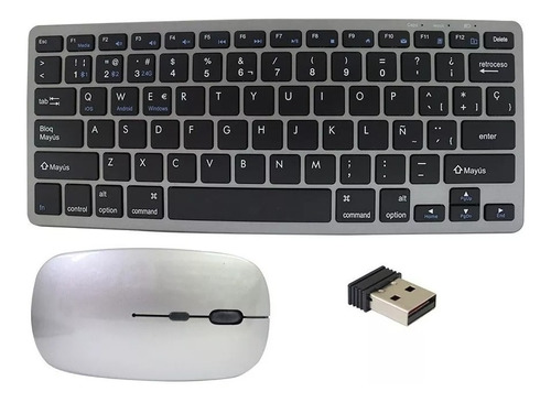 Teclado Y Mouse Inalámbrico Bluetooth Recargable Kit Weibo