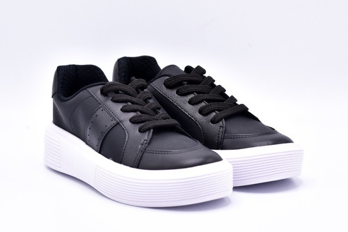 Zapatilla Urbana Negra Con Plataforma Mujer Beira Rio