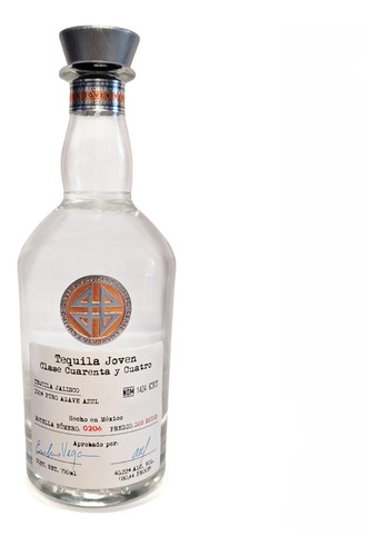 Pack De 6 Tequila Clase Cuarenta Y Cuatro Blanco 750 Ml