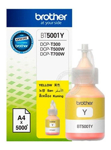 Tinta Brother Bt-5001y Yellow Dcp-t300w/500w/700w