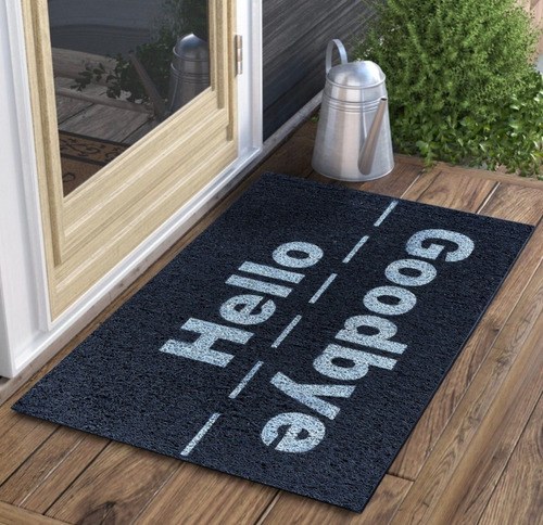 Imagen 1 de 5 de Felpudo Para Entradas Moderno Premium Hello Kreatex