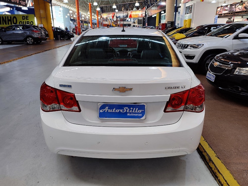 Imagem 4 de 13 de Chevrolet Cruze Lt 1.8 Flex Branco 2012 (automático + Couro)