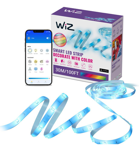 Zhmy Tira De Luces Led Wiz Connected Que Fluye, Multicolor,