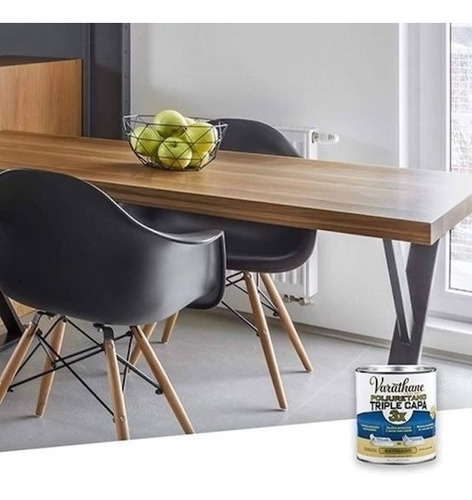Poliuretano Varathane Interior Satinado Triple Capa 946 Ml