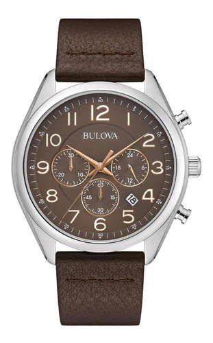 Imagen 1 de 7 de 96b365 Reloj Bulova Clasico Cafe