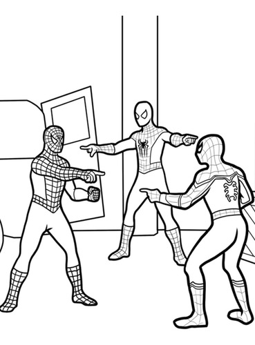 Imprimible Spiderman Para Pintar Hombre Araña Para Colorear