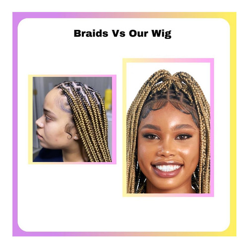 Wow Braids Box Braid Wig Perucas Trançadas Sem Nó Para Com &