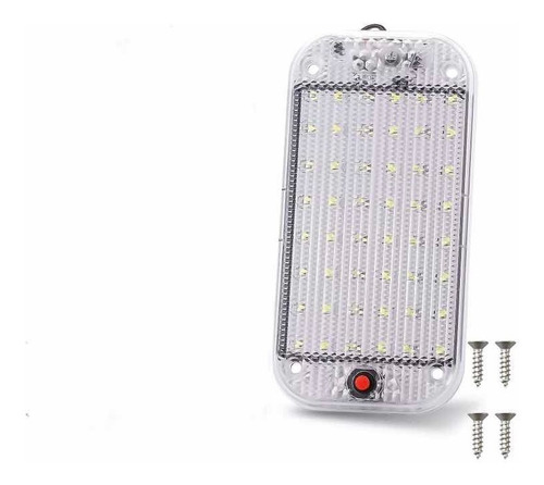 1x Lámpara Luz Blanca 48 Smd Led Cabina Domo Trailer 12v 24v