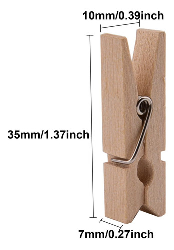 Sunmns 320 Pies De Yute Hilo Y 100 Piezas Mini Pinzas De De