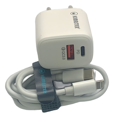 Kit Carregador Turbo Usb-c / Lightning - Compativel Apple