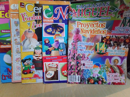 8 Revista Manualidades, Punto De Cruz, Unicel, Fieltro Y Mas