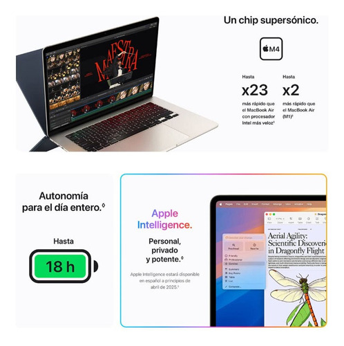 Apple Macbook Air 13 Chip M4 16gb 256gb Ssd A3240