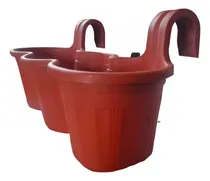 Comprar Pack 2 Maceteros Colgante De Balcón Triple Jardin 6,2l