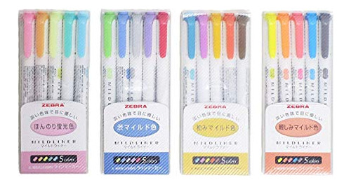 Juego De Rotuladores Mildliner, Set De 20 Colores Paste...