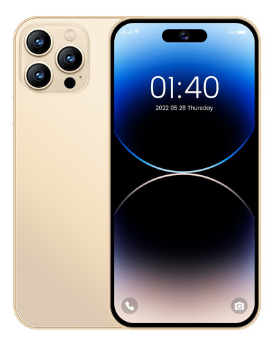 Celular Android I15 Pro Max De 6.53 Pulgadas Ram2gb Y Rom16gb Dorado