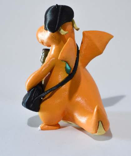 Dragonite Tomando Mate - Figura Decorativa 3d De Poke