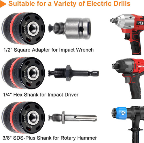Broquero Chuck Plus Impact 2-13 Mm Sujetion 1/2-20unf