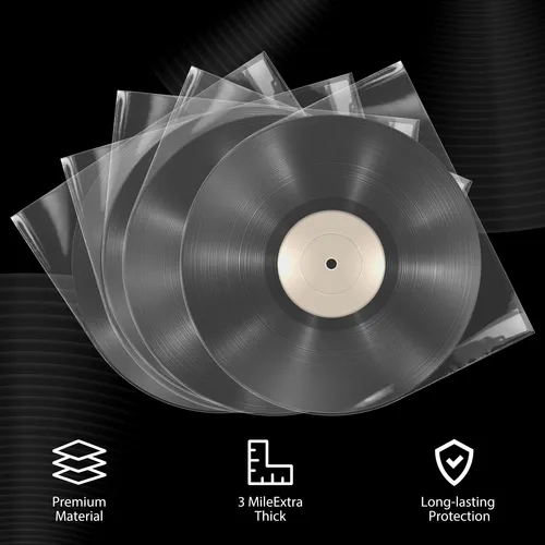Fundas Interiores Para Discos De Vinilo, Funda Transparente