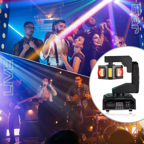 Luz De Cabeza Móvil Led, Rotación De 3 Ejes Xyz, Control Dmx