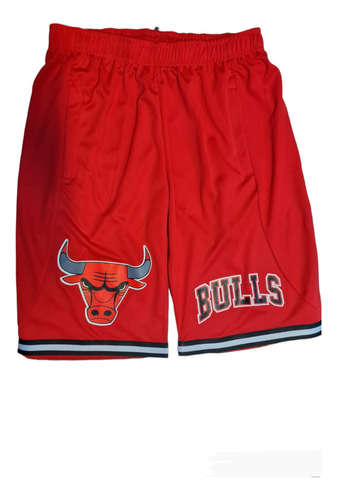 Short De Chicago Bulls  Nba  Rojo Y Negro