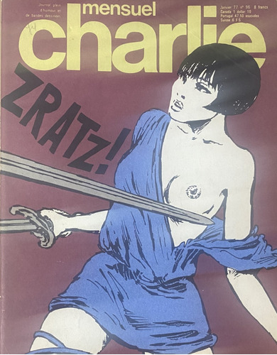 Charlie Nº 96 Revista Comic Francia, Guido Crépax, 1977 K5