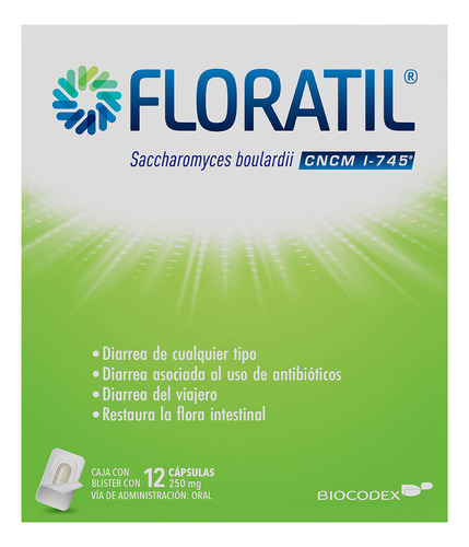 Floratil 250 Mg 12 Cápsulas