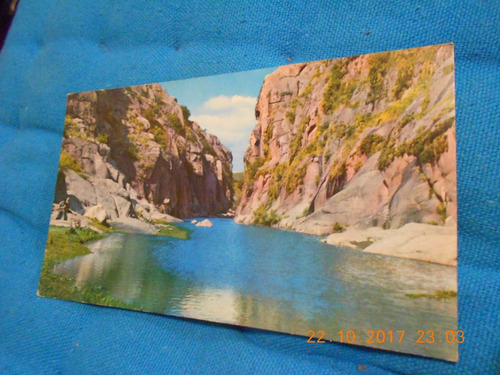 Postal Cordoba Capilla Del Monte Cajon Del Rio - Decada 70 (Usado)