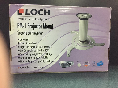 Imagen 2 de 4 de Base Soporte De Techo Para Proyector Video Beam Universal