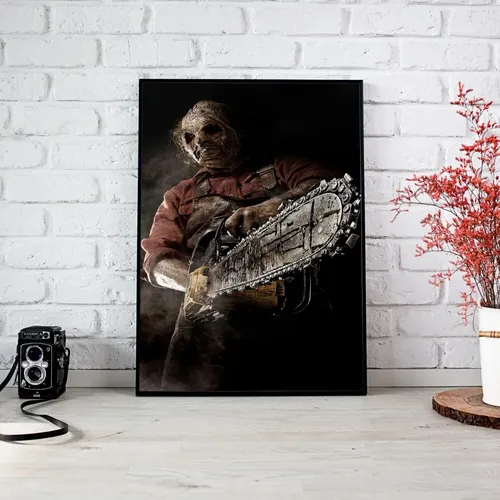 Quadro Halloween Filme Terror 33x45 A3