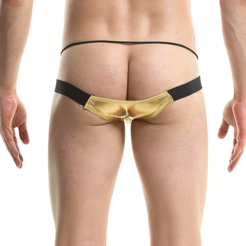 Ropa Interior Hollow String Para Hombre, De Charol Macizo, D