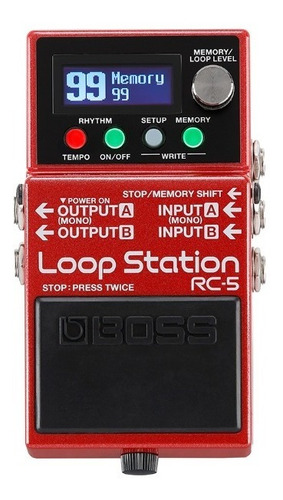 Pedal Boss Rc-5 Loop Station C/ Ritmos | Garantia | Nfe