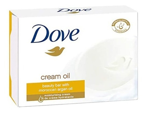 Imagen 2 de 3 de Barra De Jabón Dove Argan Oil 135 Gramos