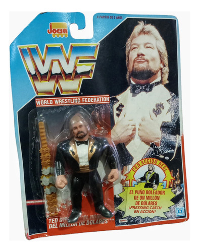 Muñeco Wwf Jocsa Hasbro Ted Dibiase Burbuja Sellada (Usado)