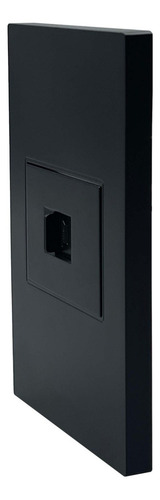 Placa Apl-309 Negra De Contacto Red Lan Tipo Rj45 Cat5 Color Negro Voltaje Nominal 1v