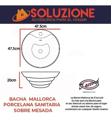 Bacha Apoyo Mallorca Porcelana Sanitaria Blanca Baño Diseño