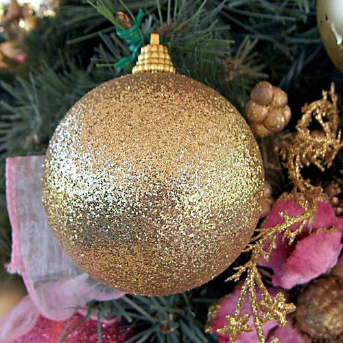 Kit 5 Bola Grande Decorativa Dourado Enfeite Árvore Natal | Parcelamento sem juros Kit 5 Bola Grande Decorativa Dourado Enfeite Árvore Natal | Parcelamento sem juros