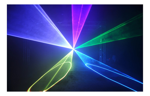 2w 3w Rgb Patrón Efecto De Escaneo Luz Dmx512 Control De