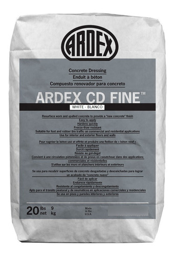 Ardex Cd Fine Blanco Bolsa 20 Lbs