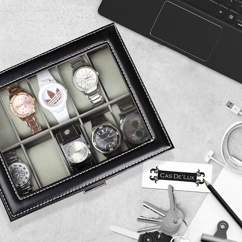 Imagen 2 de 2 de Reloj Caja Organizadora De Lujo 10 Unidades Rolex Cartier