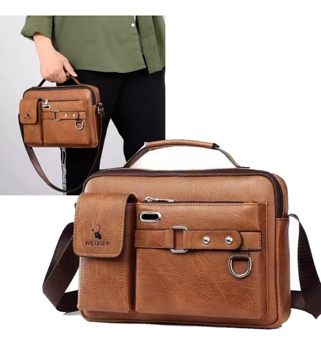 Bolso De Cuero Para Hombre, Bolsa Ejecutiva De Poliuretano,