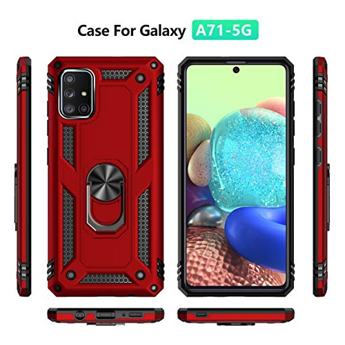 Funda Para Galaxy A71 5g Negro Grado Militar Uso Rudo Pro-02
