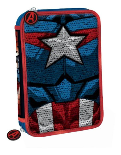 Cartuchera Canopla Dos Pisos Avengers 8502-09 Maple Envio