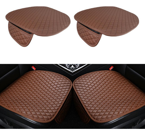 2 Piezas De Material Cuero De La Pu De Cubierta Del Asiento
