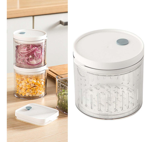 Caja Organizadora De Nevera Con Contenedor De Tapa 600ml