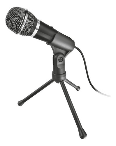 Microfone versátil Trust Starzz para PC, cor preta