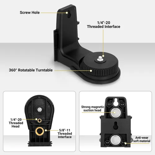 Takamine Adaptador De Nivel Láser De Soporte De Ajuste Fin.